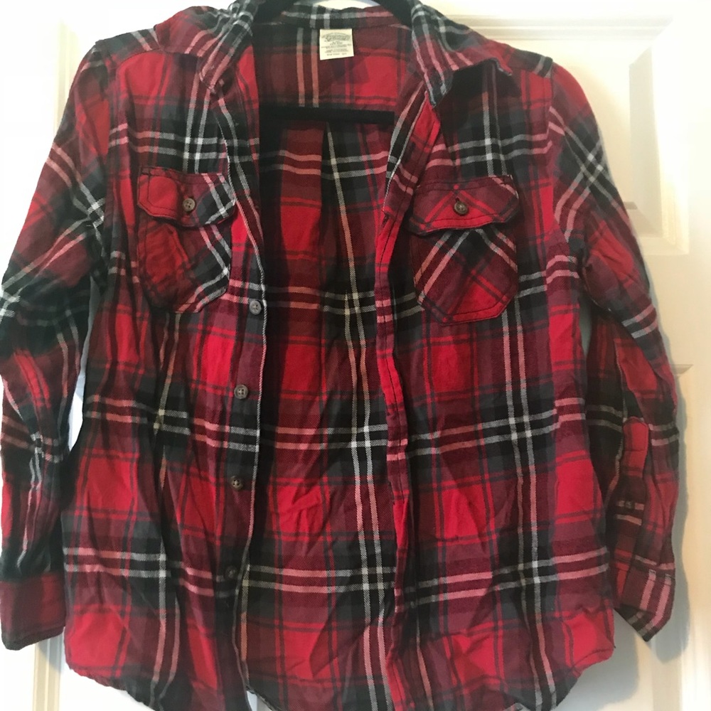 Boys plaid shirt size 10/12